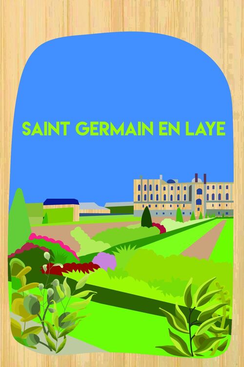 Carte postale en bamboo - CM0881 - Régions de France > Ile-de-France, Régions de France, Régions de France > Ile-de-France > Yvelines