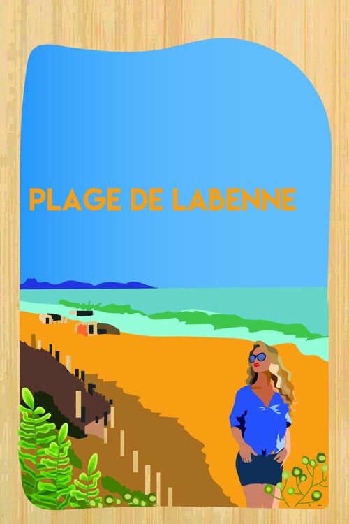 Carte postale en bamboo - CM0895 - Régions de France > Aquitaine, Régions de France > Aquitaine > Landes, Régions de France