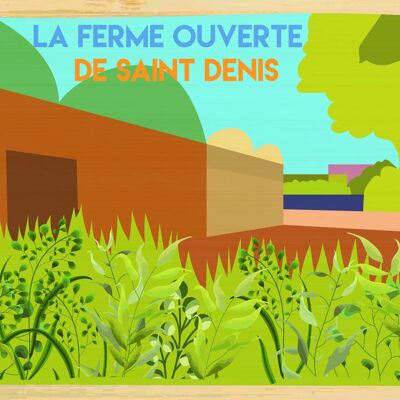 Carte postale en bamboo - CM0908 - Régions de France > Ile-de-France, Régions de France, Régions de France > Ile-de-France > Seine Saint Denis