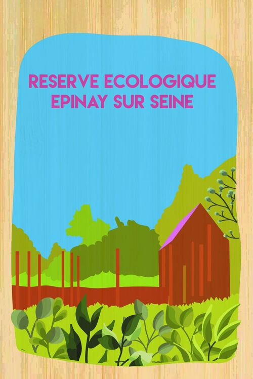 Carte postale en bamboo - CM0917 - Régions de France > Ile-de-France, Régions de France, Régions de France > Ile-de-France > Seine Saint Denis