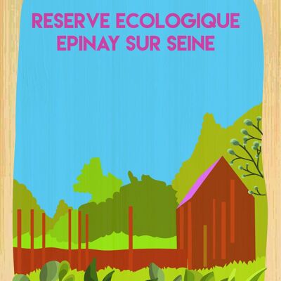 Carte postale en bamboo - CM0917 - Régions de France > Ile-de-France, Régions de France, Régions de France > Ile-de-France > Seine Saint Denis