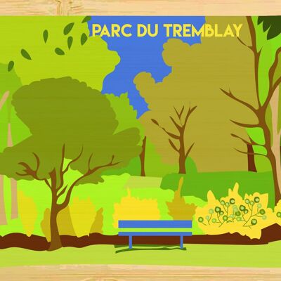 Carte postale en bamboo - CM0920 - Régions de France > Ile-de-France, Régions de France, Régions de France > Ile-de-France > Val de Marne