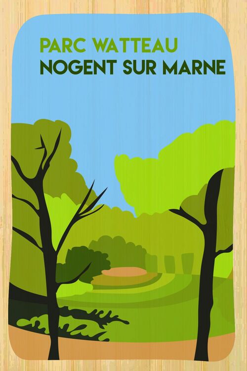 Carte postale en bamboo - CM0923 - Régions de France > Ile-de-France, Régions de France, Régions de France > Ile-de-France > Val de Marne