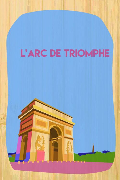 Carte postale en bamboo - CM0933 - Régions de France > Ile-de-France, Régions de France > Ile-de-France > Paris, Régions de France