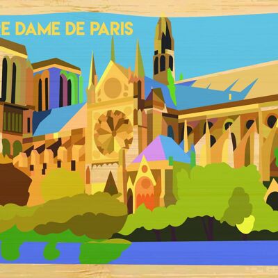Carte postale en bamboo - CM0936 - Régions de France > Ile-de-France, Régions de France > Ile-de-France > Paris, Régions de France