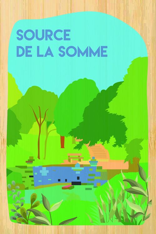 Carte postale en bamboo - CM0944 - Régions de France > Picardie > Aisne, Régions de France > Picardie, Régions de France