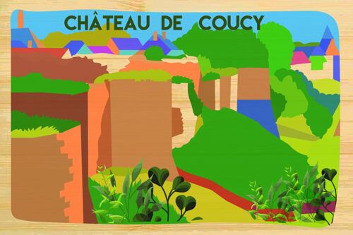 Carte postale en bamboo - CM0946 - Régions de France > Picardie > Aisne, Régions de France > Picardie, Régions de France