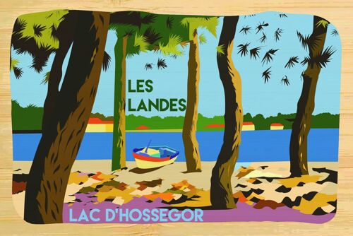 Carte postale en bamboo - CM0982 - Régions de France > Aquitaine, Régions de France > Aquitaine > Landes, Régions de France