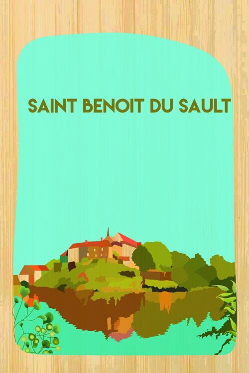 Carte postale en bamboo - CM1012 - Régions de France > Centre, Régions de France > Centre > Indre, Régions de France
