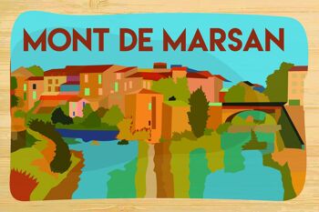Carte postale en bamboo - CM1060 - Régions de France > Aquitaine, Régions de France > Aquitaine > Landes, Régions de France