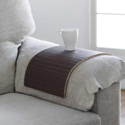 flexible wooden tray that adapts to the arm of your sofa - DETRAY WENGUE