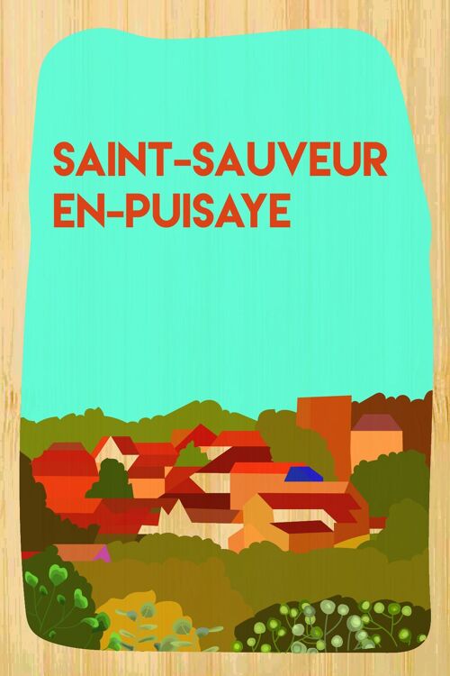 Carte postale en bamboo - CM1141 - Régions de France > Bourgogne, Régions de France, Régions de France > Bourgogne > Yonne