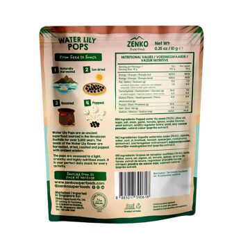 ZENKO Water Lily Pops - BBQ PETIT (48x10g) | Végétalien, sans gluten, 10 % de protéines | Collation santé | Mieux que le pop-corn ! 2