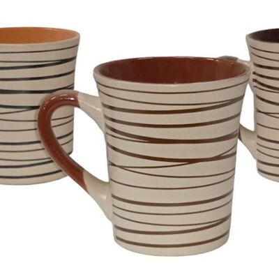 TASSE EN PORCELAINE AUX TEINTES TERREUSES SP-132