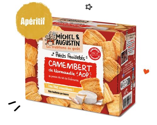 Petits feuilletés apéritifs au Camembert 80g