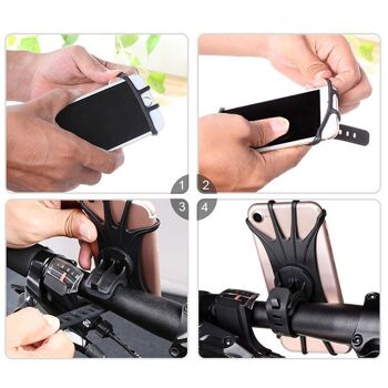 SPIDER PHONE : Support Universel Rotatif pour Smartphone Fixation Vélo 19