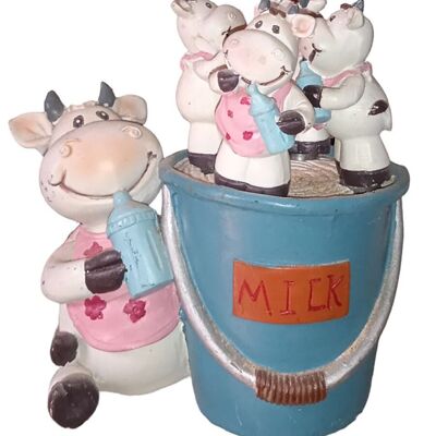 SPREADER SET "COW" WITH RESIN BASE DIMENSION: 9x8x11cm LL-503B