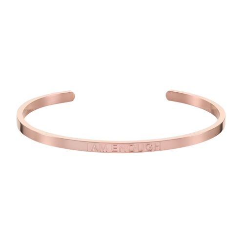 I AM ENOUGH Affirmation Bracelet (Rose Gold)