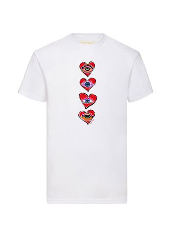 T-shirt Yeux Coeur 1