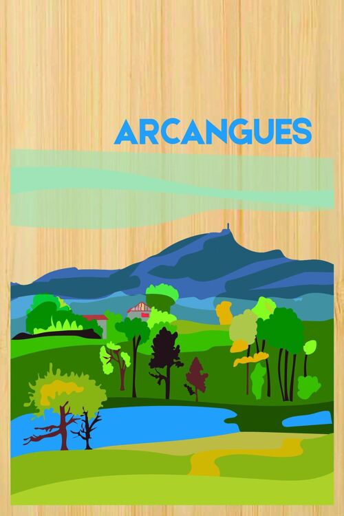Carte postale en bamboo - CM0009 - Régions de France > Aquitaine, Régions de France > Aquitaine > Pyrénées Atlantiques, Régions de France
