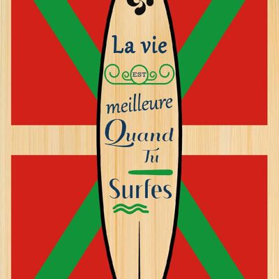 Carte postale en bamboo - BC0012 - Régions de France > Aquitaine, Régions de France > Aquitaine > Pyrénées Atlantiques, Régions de France