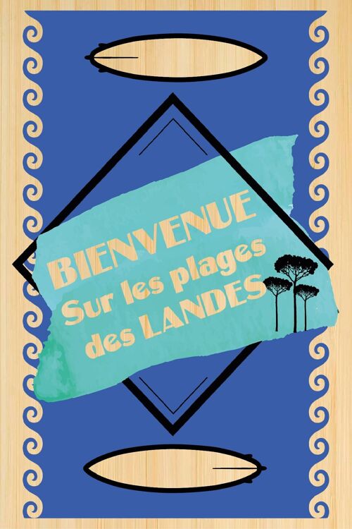Carte postale en bamboo - BC0028 - Régions de France > Aquitaine, Régions de France > Aquitaine > Landes, Régions de France