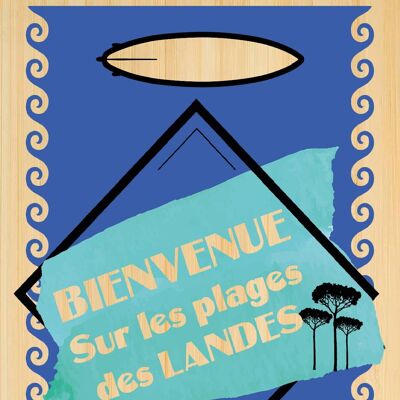 Carte postale en bamboo - BC0028 - Régions de France > Aquitaine, Régions de France > Aquitaine > Landes, Régions de France