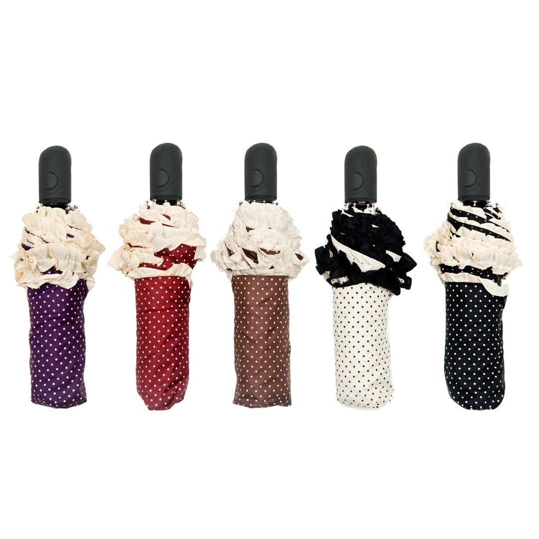 Bunter Frou Frou Faltschirm – Box mit 12 Stück