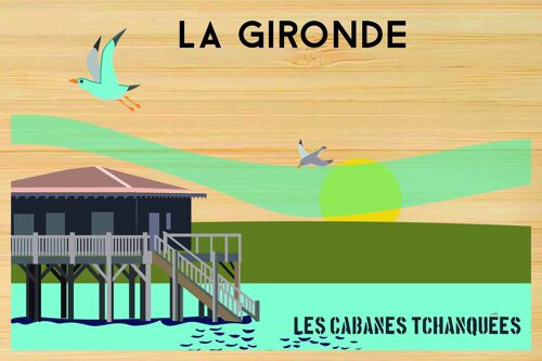 Carte postale en bamboo - CM0174 - Régions de France > Aquitaine, Régions de France > Aquitaine > Gironde, Régions de France