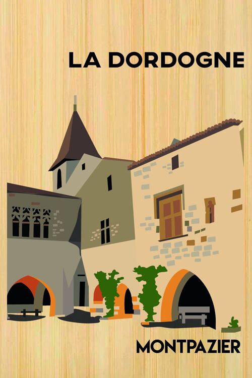 Carte postale en bamboo - CM0180 - Régions de France > Aquitaine, Régions de France > Aquitaine > Dordogne, Régions de France