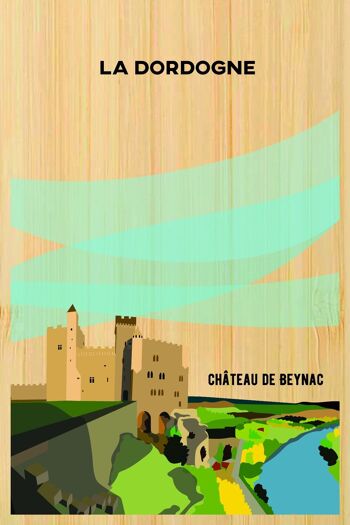 Carte postale en bamboo - CM0181 - Régions de France > Aquitaine, Régions de France > Aquitaine > Dordogne, Régions de France