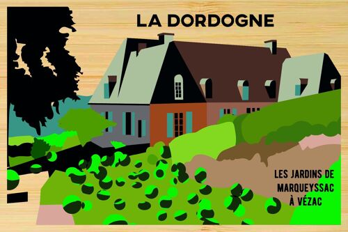 Carte postale en bamboo - CM0192 - Régions de France > Aquitaine, Régions de France > Aquitaine > Dordogne, Régions de France