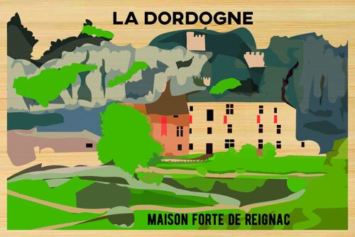 Carte postale en bamboo - CM0190 - Régions de France > Aquitaine, Régions de France > Aquitaine > Dordogne, Régions de France