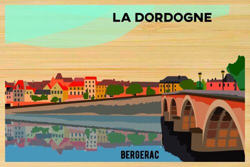 Carte postale en bamboo - CM0194 - Régions de France > Aquitaine, Régions de France > Aquitaine > Dordogne, Régions de France