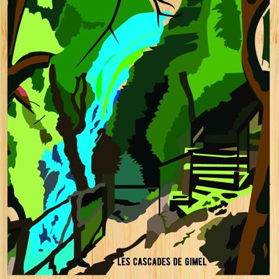 Carte postale en bamboo - CM0201 - Régions de France > Limousin > Corrèze, Régions de France > Limousin, Régions de France