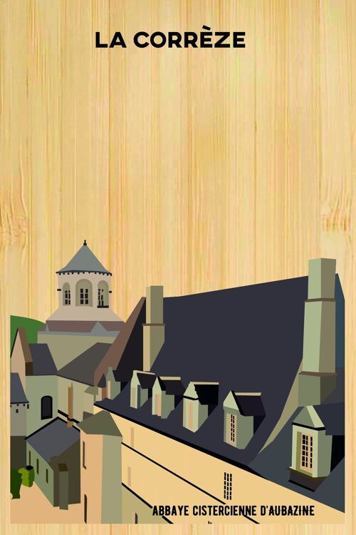 Carte postale en bamboo - CM0198 - Régions de France > Limousin > Corrèze, Régions de France > Limousin, Régions de France