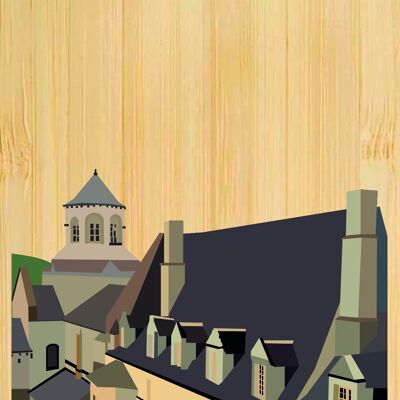 Carte postale en bamboo - CM0198 - Régions de France > Limousin > Corrèze, Régions de France > Limousin, Régions de France
