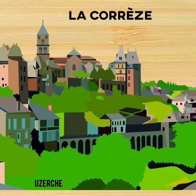 Carte postale en bamboo - CM0208 - Régions de France > Limousin > Corrèze, Régions de France > Limousin, Régions de France