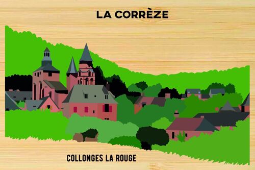 Carte postale en bamboo - CM0205 - Régions de France > Limousin > Corrèze, Régions de France > Limousin, Régions de France