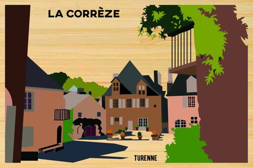 Carte postale en bamboo - CM0206 - Régions de France > Limousin > Corrèze, Régions de France > Limousin, Régions de France