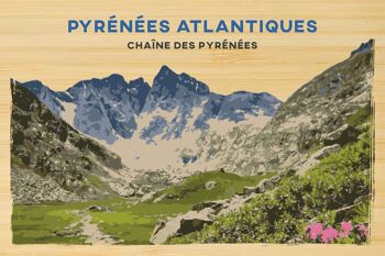 Carte postale en bamboo - TK0210 - Régions de France > Aquitaine, Régions de France > Aquitaine > Pyrénées Atlantiques, Régions de France