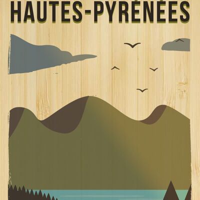 Carte postale en bamboo - TK0222 - Régions de France > Midi-Pyrénées > Hautes Pyrénées, Régions de France > Midi-Pyrénées, Régions de France