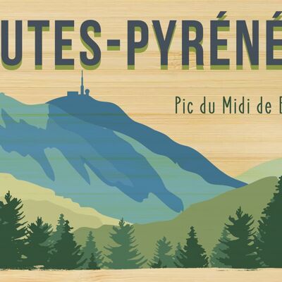 Postal de bambú - TK0230 - Regiones de Francia > Mediodía-Pirineos > Altos Pirineos, Regiones de Francia > Mediodía-Pirineos, Regiones de Francia