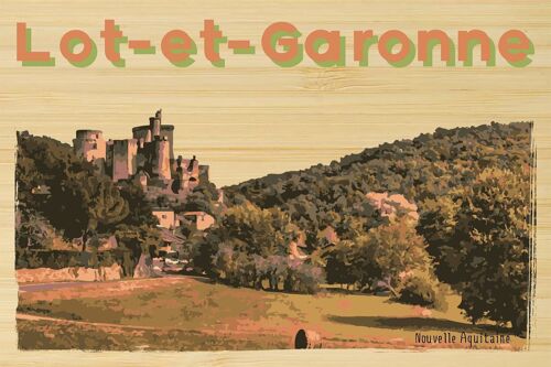 Carte postale en bamboo - TK0259 - Régions de France > Aquitaine, Régions de France > Aquitaine > Lot et Garonne, Régions de France