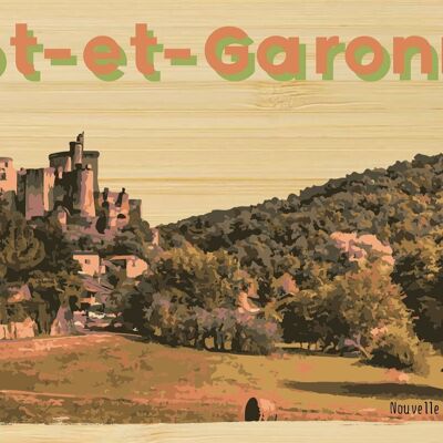 Carte postale en bamboo - TK0259 - Régions de France > Aquitaine, Régions de France > Aquitaine > Lot et Garonne, Régions de France