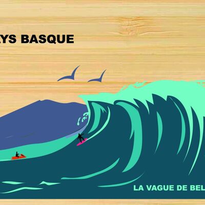 Cartolina in bambù - CM0280 - Regioni della Francia > Aquitania, Regioni della Francia > Aquitania > Pirenei Atlantici, Regioni della Francia
