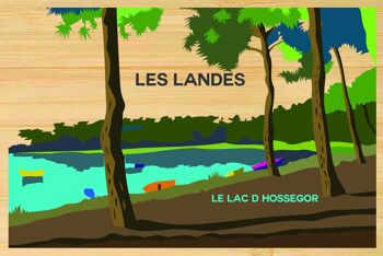 Carte postale en bamboo - CM0287 - Régions de France > Aquitaine, Régions de France > Aquitaine > Landes, Régions de France