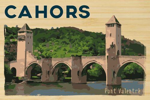 Carte postale en bamboo - TK0291 - Régions de France > Midi-Pyrénées > Lot, Régions de France > Midi-Pyrénées, Régions de France