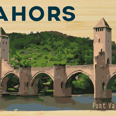 Carte postale en bamboo - TK0291 - Régions de France > Midi-Pyrénées > Lot, Régions de France > Midi-Pyrénées, Régions de France