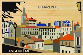 Carte postale en bamboo - CM0334 - Régions de France > Poitou-Charentes > Charente, Régions de France > Poitou-Charentes, Régions de France